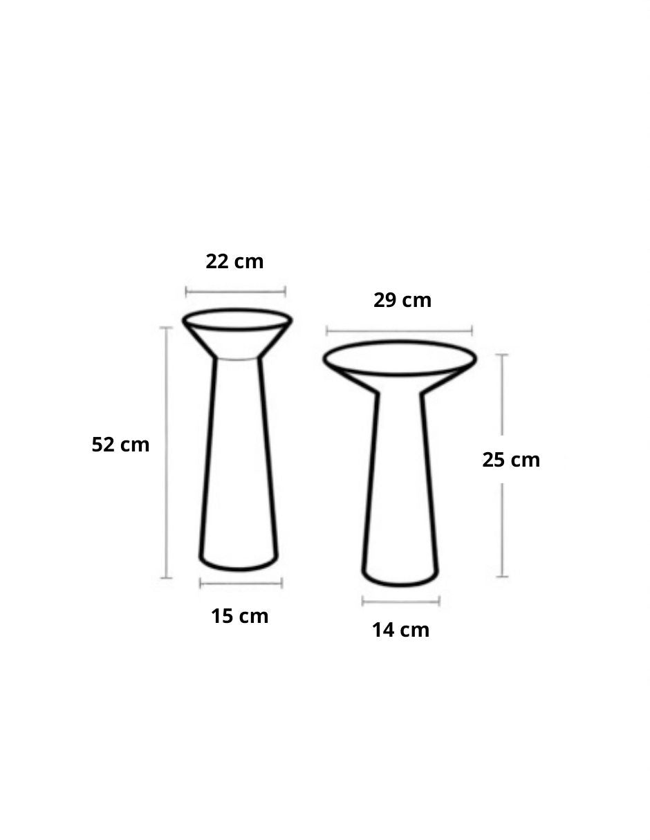 Juego de mesas laterales de madera parota Cuahui