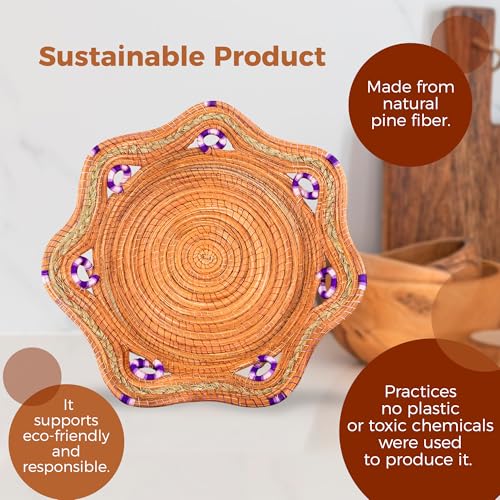 Ocoxal, Cesta para pan o fruta hecha de fibra de pino