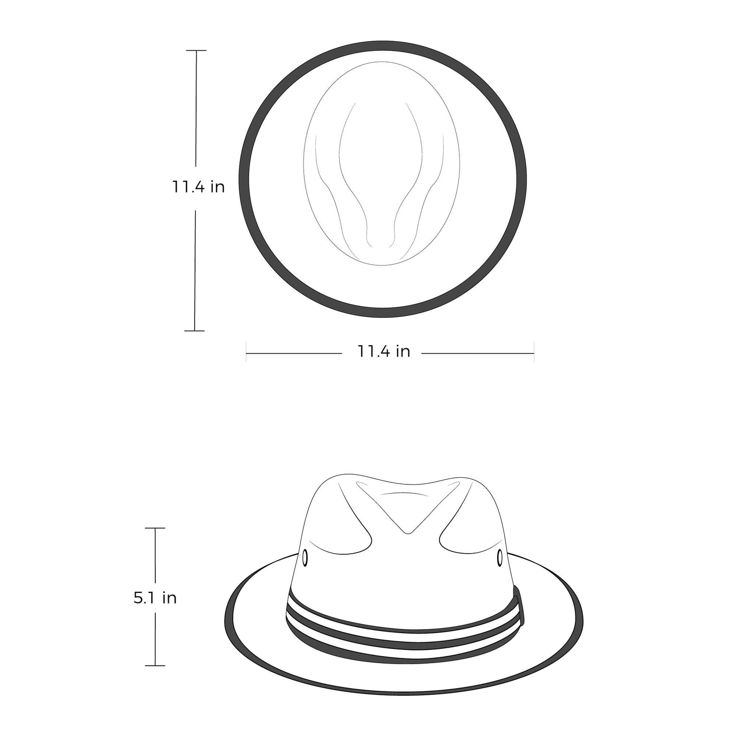 Sombrero estilo panamá de ala corta hecho de hojas de palma