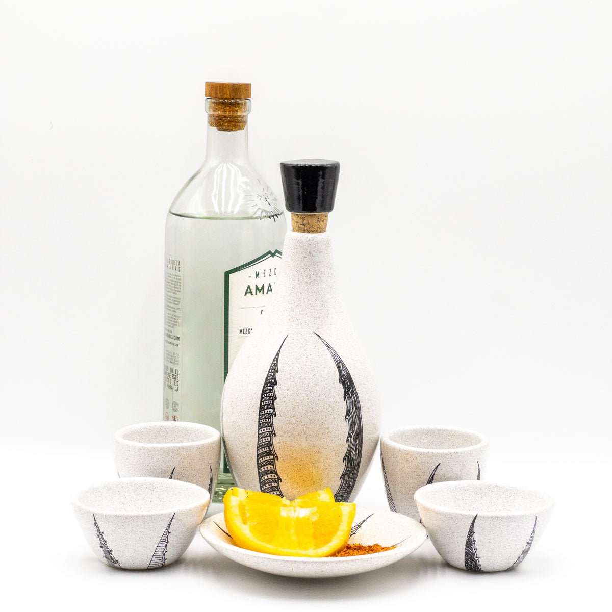 Marmorata - Set de Teuileros para Mezcal/Tequila Artesanales.