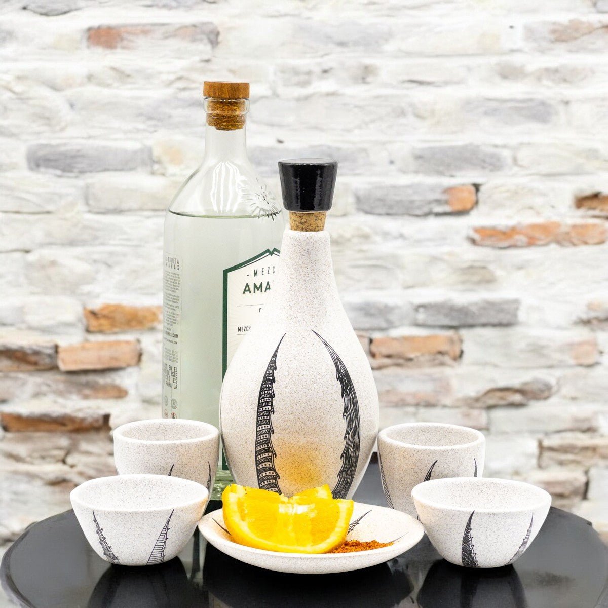 Marmorata - Set de Teuileros para Mezcal/Tequila Artesanales.