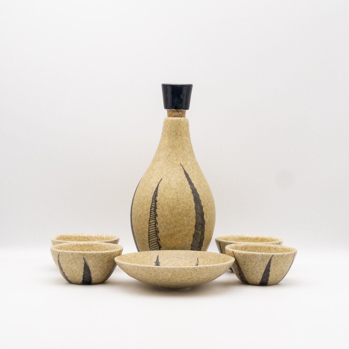 Salmiana  - Set de Tequileros para mezcal o tequila, 6 piezas