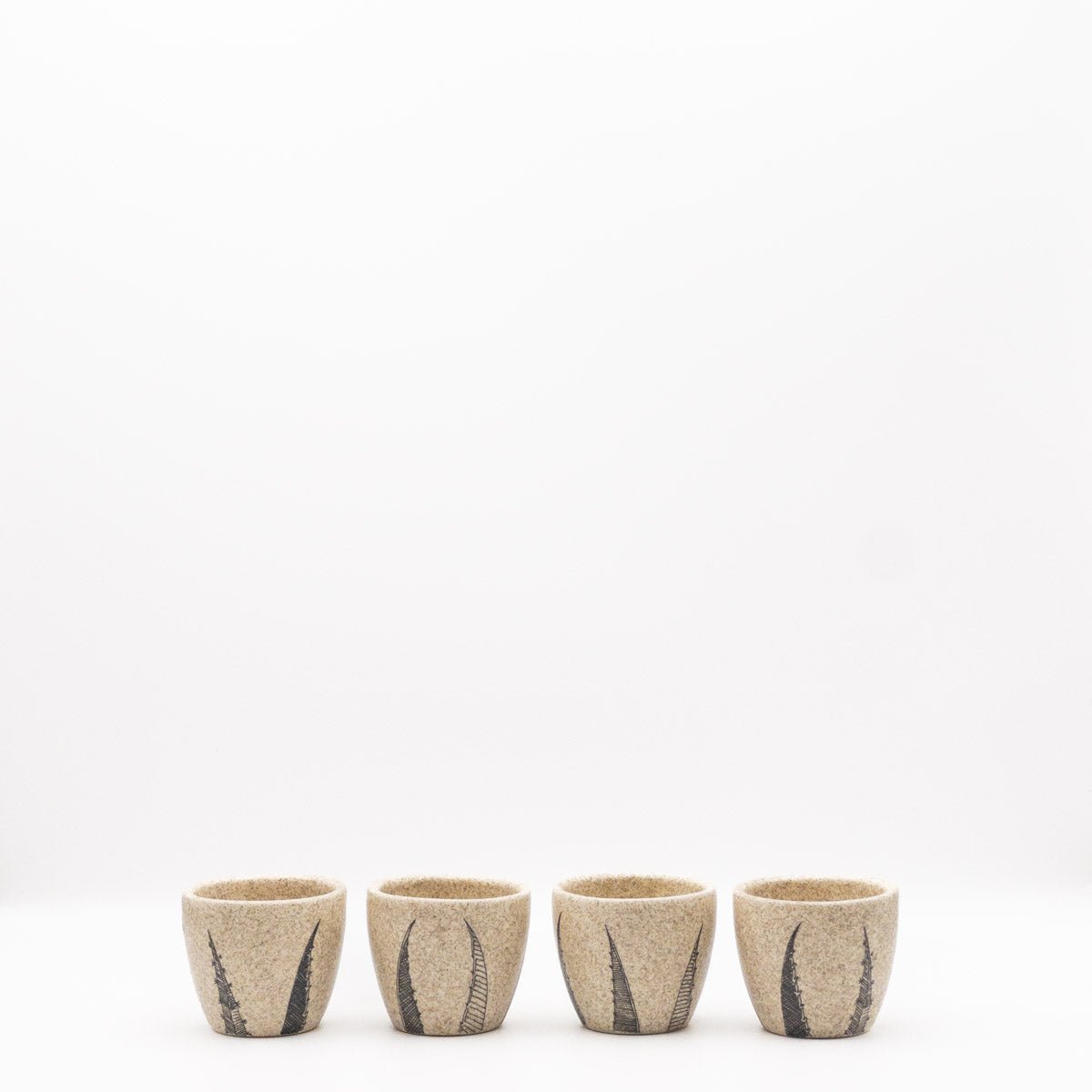 Arroqueño - Set de Tequileros para mezcal o tequila, 6 piezas