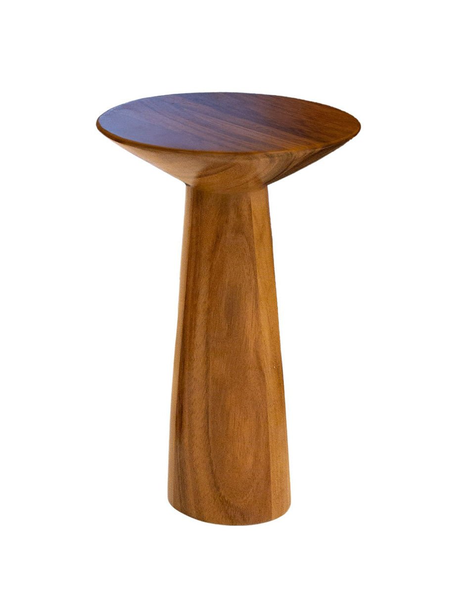 Juego de mesas laterales de madera parota Cuahui