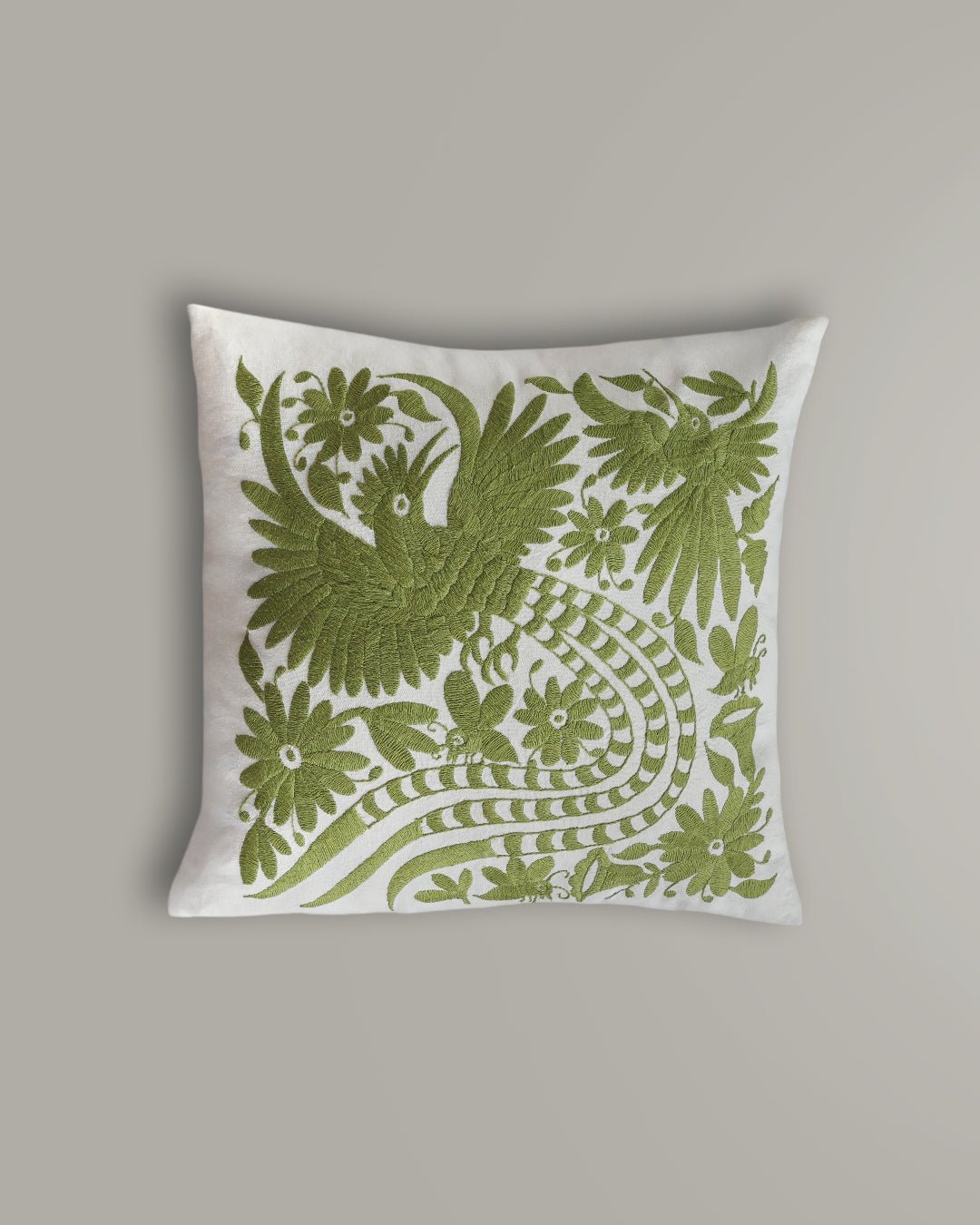 K’angi - Funda para Cojín Verde Claro