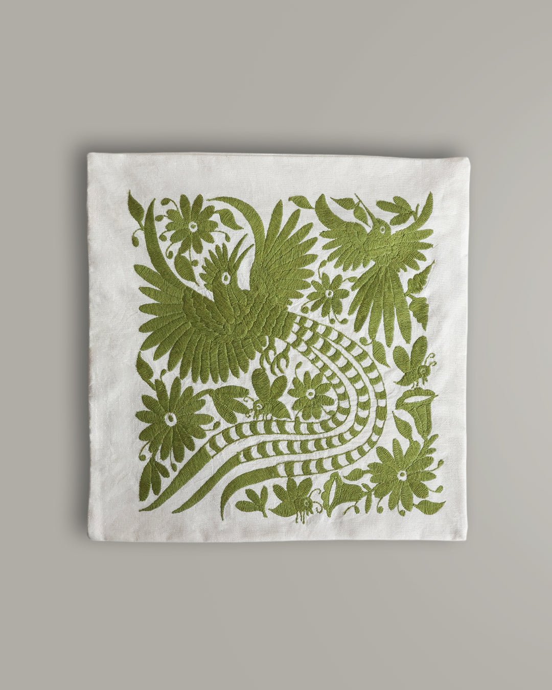 K’angi - Funda para Cojín Verde Claro