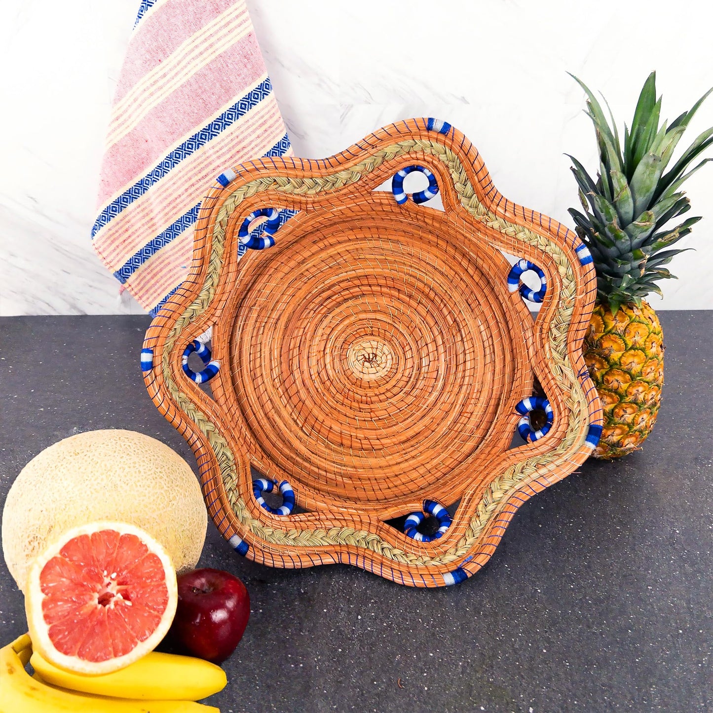 Ocoxal, Cesta para pan o fruta hecha de fibra de pino