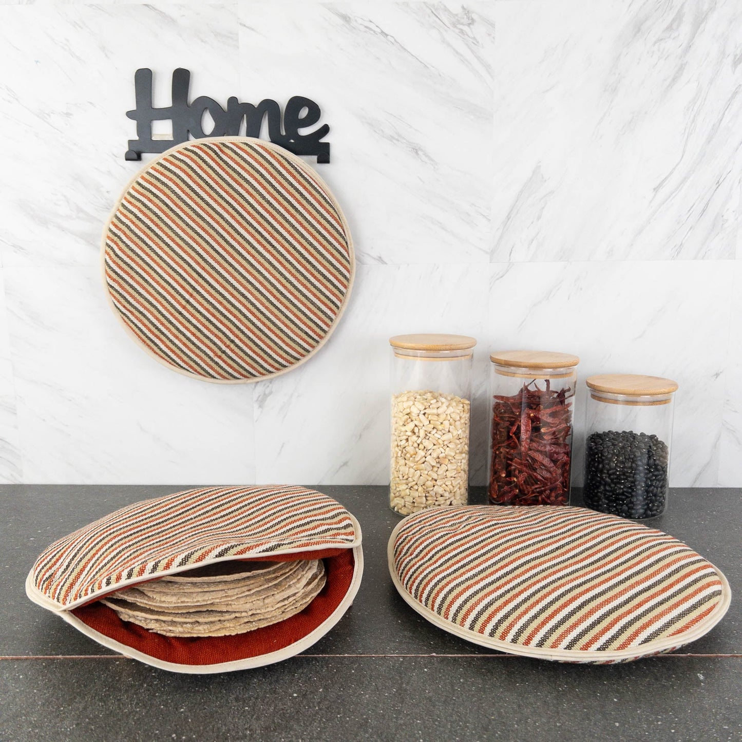 Tortillero para tortillas o pan XL - 30 cm diámetro, hecho de telar. - Axcento - México, Molcajetes y Puras cosas Bellas